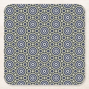 Circles Square Paper Coaster