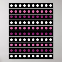 Circles Stripes White Pink Purple Black Background