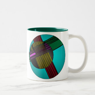 Circles Two-Tone Coffee Mug