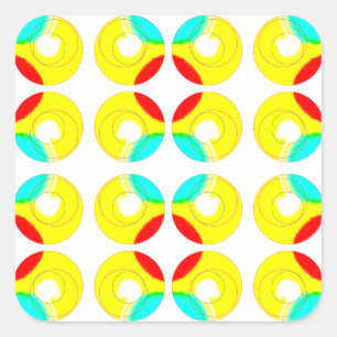 Circling on by.. square sticker