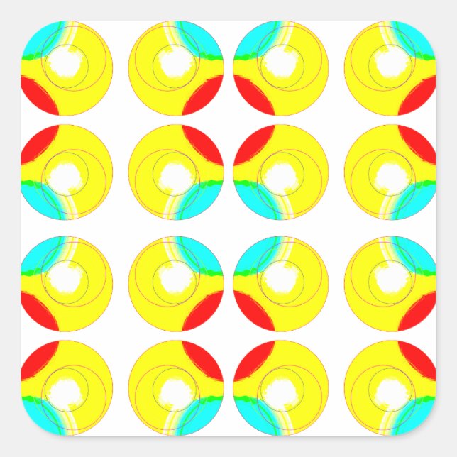 Circling on by.. square sticker (Front)