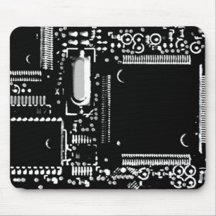 Circuit B&W 2 mouspad Mouse Mat
