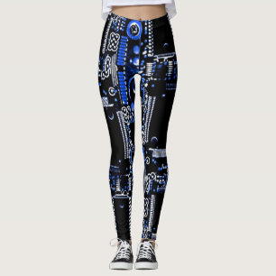 Circuit Blue 2 all over leggings