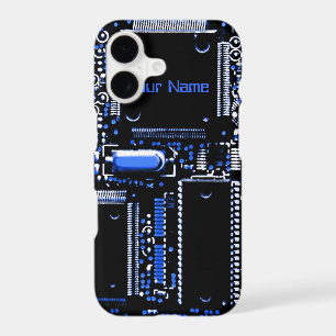 Circuit Blue 2 iPhone 7 'Name' barely there case