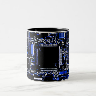 Circuit Blue 2 mug