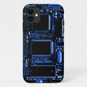 Circuit Blue iPhone case