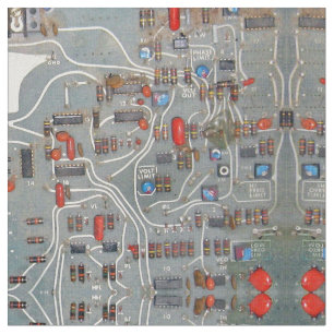 Circuit Board 1950's Vintage Fabric