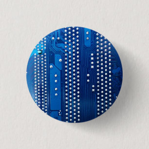 Circuit board 3 cm round badge