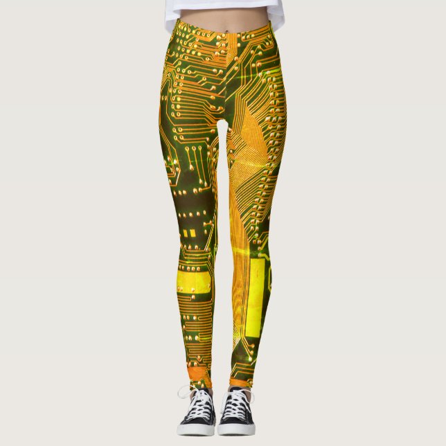 Circuit board #3 leggings (Front)