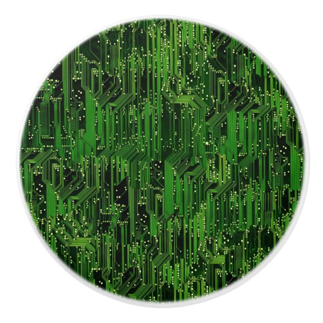 Circuit board background ceramic knob (Front)
