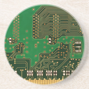 circuit board background coaster