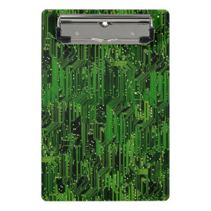 Circuit board background mini clipboard