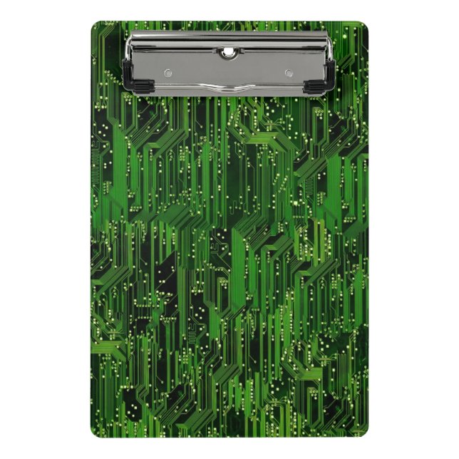 Circuit board background mini clipboard (Front)