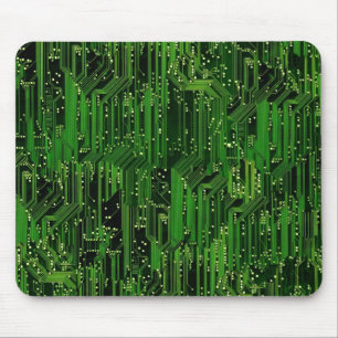 Circuit board background mouse mat