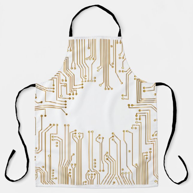 Circuit board background wallpaper apron (Front)