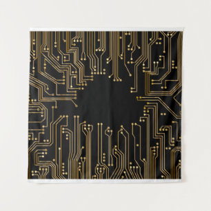 Circuit board background wallpaper tapestry