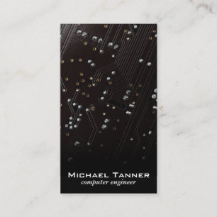 Circuit Board (black) Business Card