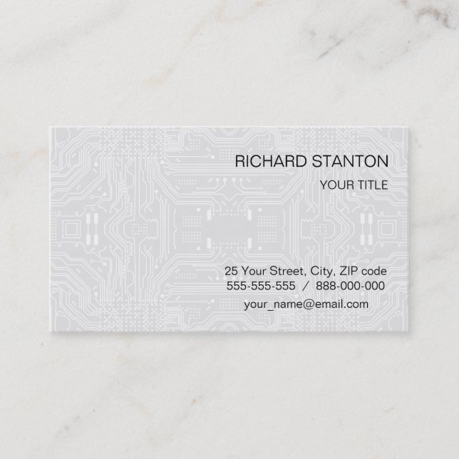 Circuit board business card (Front)