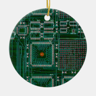Circuit Board Ceramic Tree Decoration