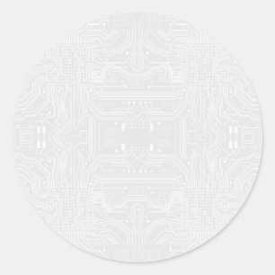Circuit board classic round sticker
