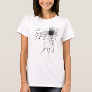 Circuit Board Computer Science Engineer Cpu Chip T-Shirt