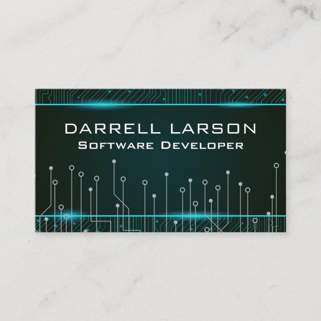 Circuit Board | Computer Technology Business Card (Front)