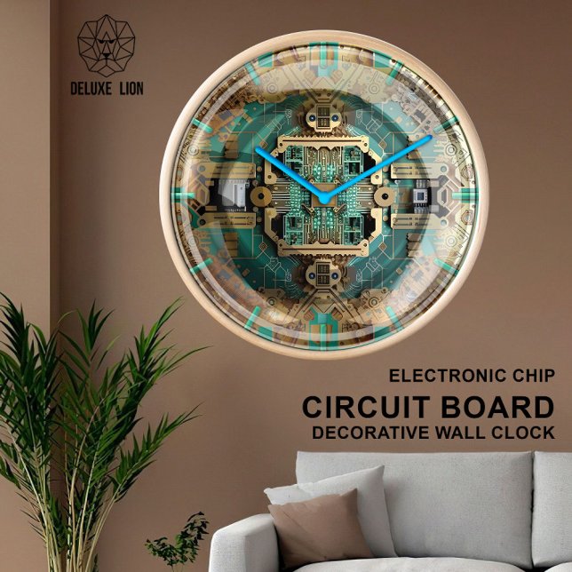 Circuit board decorative Clock, Motherboard  Large Clock (Living Room )