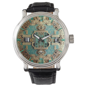 Circuit board decorative Clock, Motherboard  Large Watch