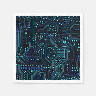Circuit Board design illustration Cushion Napkin
