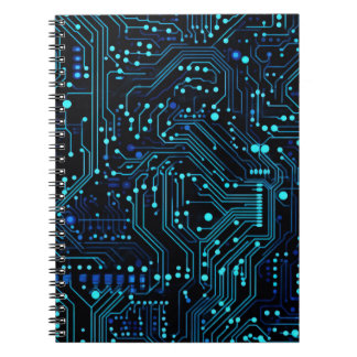 Circuit Board design illustration Cushion Notebook