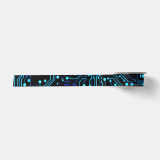 Circuit Board design illustration Cushion Satin Ribbon