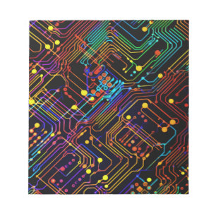 Circuit Board design illustration Notepad