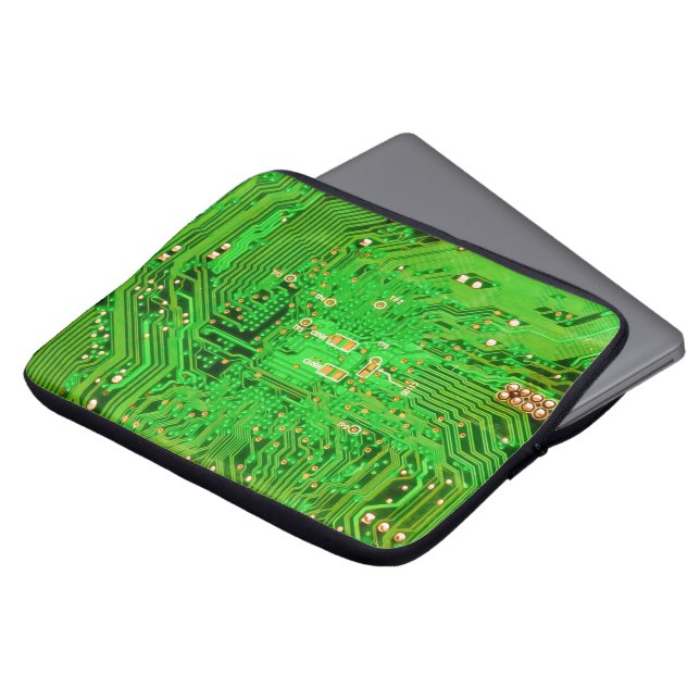 Circuit Board Design Laptop Sleeve (Front Top)