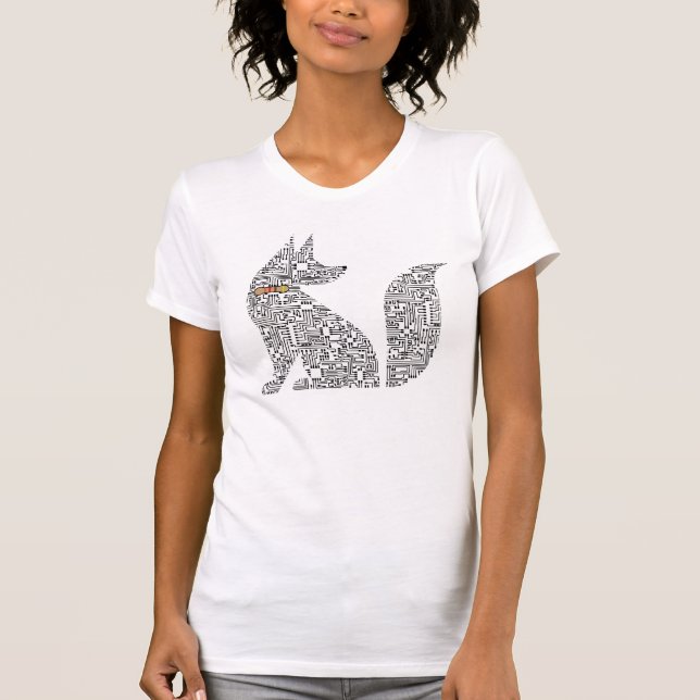 Circuit Board Dog illustration T-Shirt (Front)