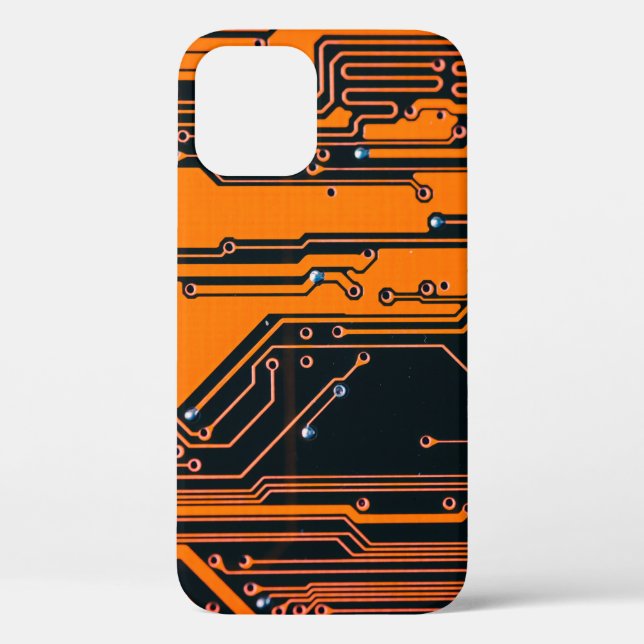 Circuit board. Electronic computer hardware techno Case-Mate iPhone Case (Back)