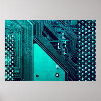 Circuit board. Electronic computer hardware techno