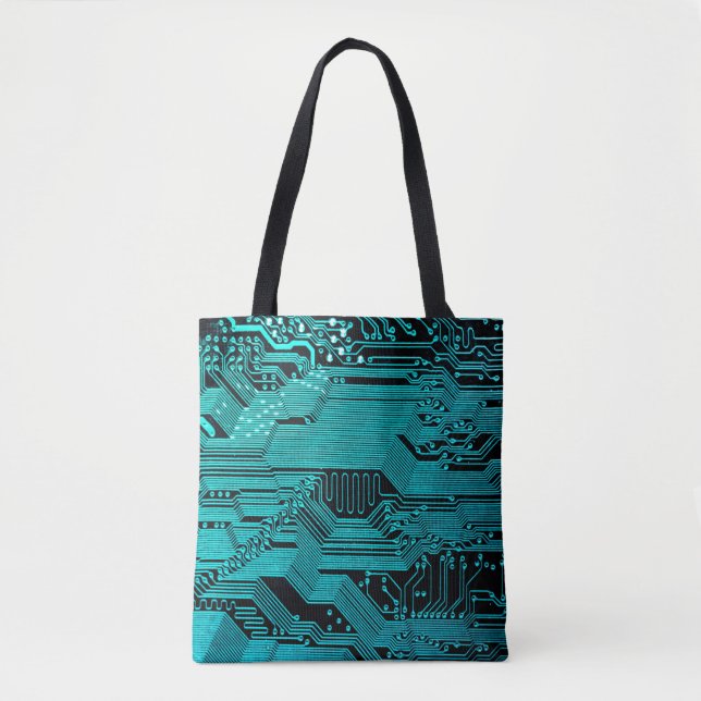 Circuit board. Electronic computer hardware techno Tote Bag (Front)