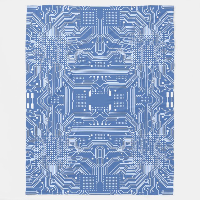 Circuit board fleece blanket (Front)