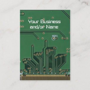 Circuit board geek business card