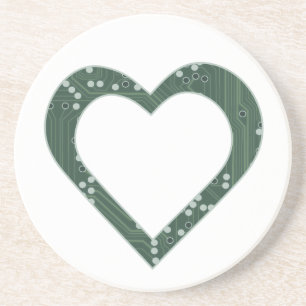 Circuit board Heart Coaster