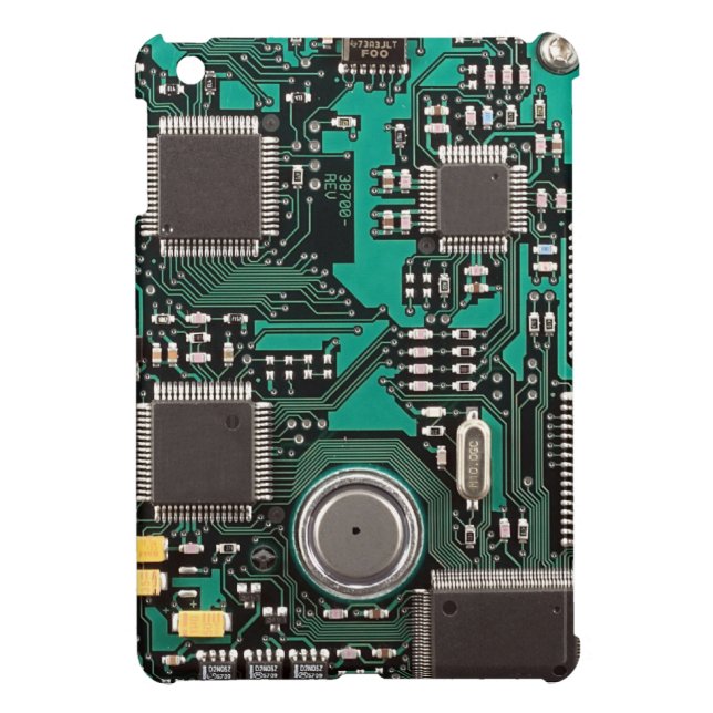 Circuit board iPad mini case (Back)