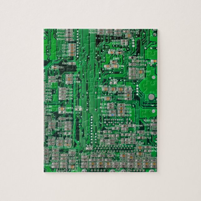 Circuit Board Jigsaw Puzzle (Vertical)