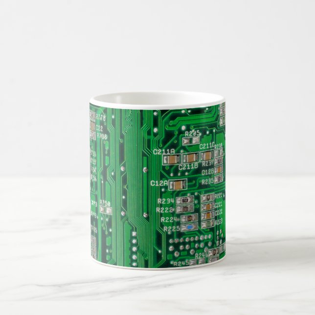 Circuit Board Painting Coffee Mug (Center)