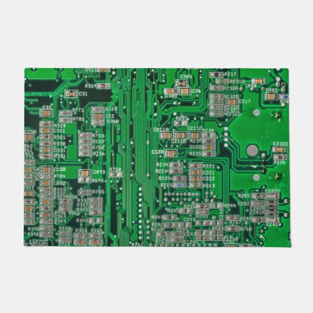 Circuit Board Painting Doormat (Front)