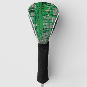 Circuit Board Painting Golf Head Cover