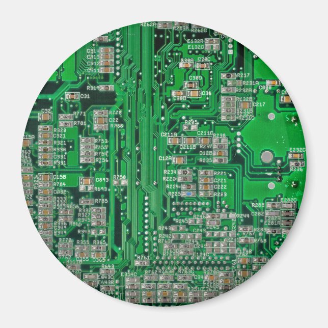 Circuit Board Painting Magnet (Front)
