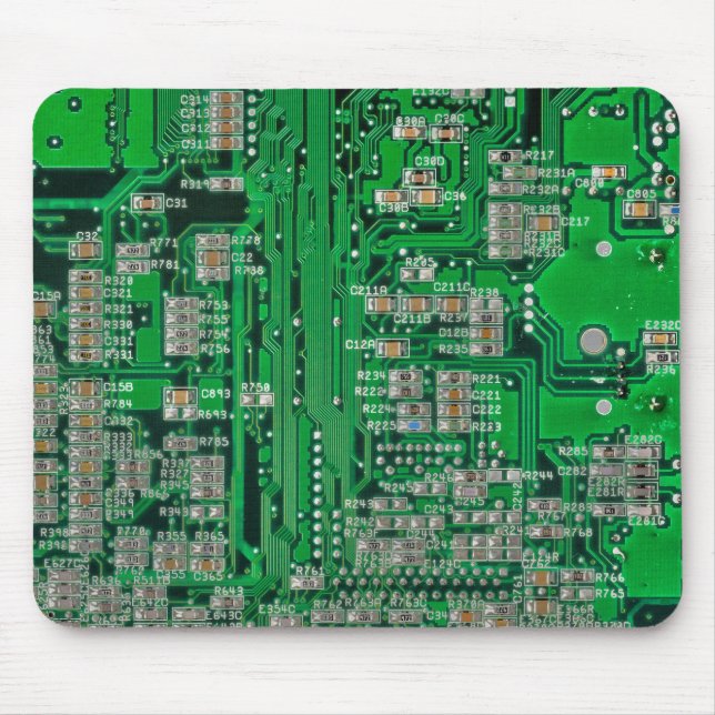Circuit Board Painting Mouse Mat (Front)