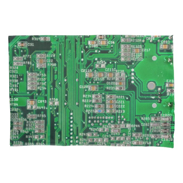 Circuit Board Painting Pillowcase (Front)