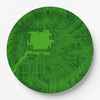 Circuit Board Paper Plate