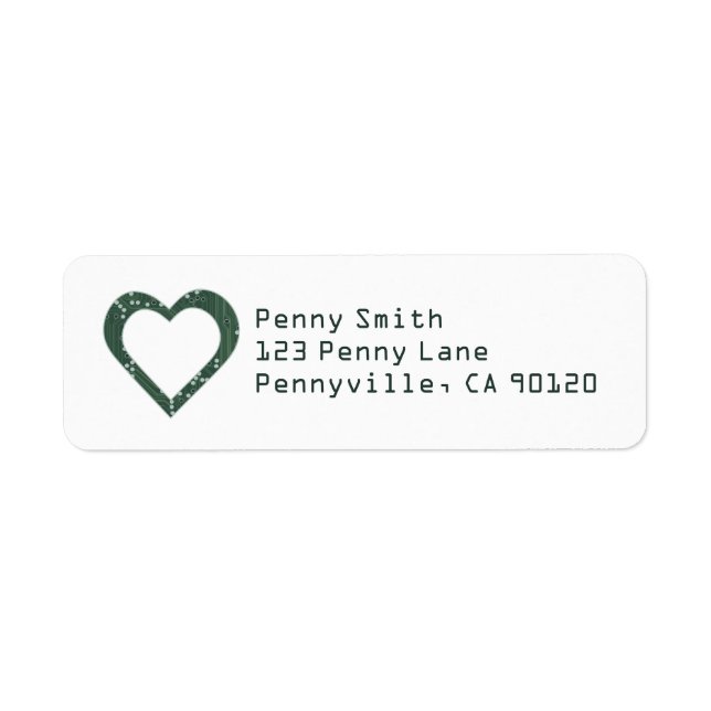 Circuit board Pattern Heart (Front)